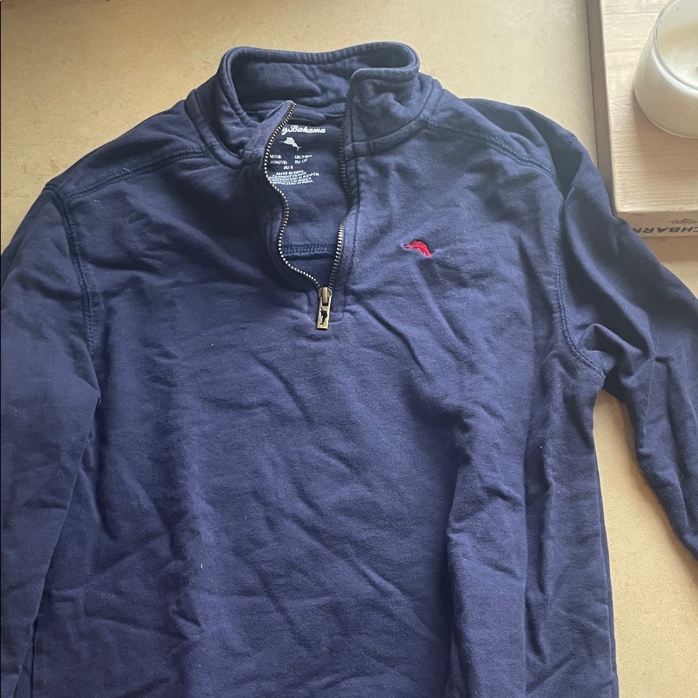 Boys Tommy bahama Navy Quarter-Zip Pullover